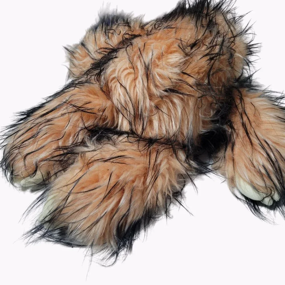 Aurora Sloth 14 in Plush Orange Black Long Hair Stuffed Animal Justice Cuddle Me